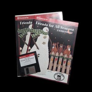 Friends for all Seasons Embroidery Designs Disk for Husqvarna Viking Designer 1